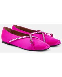 D'Accori - Cara Satin Ballet Flats - Lyst