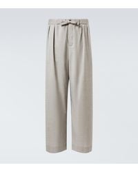 Loewe - Wool Wide-Leg Pants - Lyst