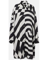 Dries Van Noten - Printed Shirt Dress - Lyst
