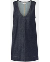 FRAME - Vestido Corto De Denim - Lyst