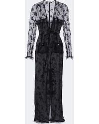 Alessandra Rich - Bow-Detail Lace Maxi Dress - Lyst