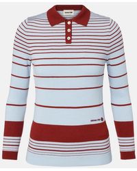 ShuShu/Tong - Striped Polo Sweater - Lyst