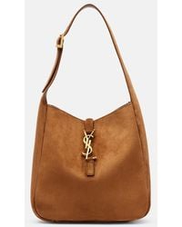 Saint Laurent - Le 5 A 7 Small Suede Shoulder Bag - Lyst