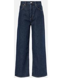 Agolde - Jeans A Gamba Larga E Vita Alta Ren - Lyst