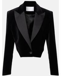 Costarellos - Cotton Velvet Blazer - Lyst