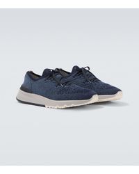 Brunello Cucinelli - Baskets En Maille - Lyst