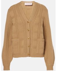 Valentino - Virgin Wool Cardigan - Lyst