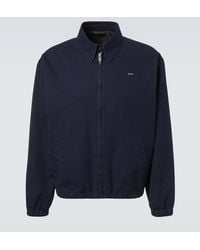 Prada - Logo Cotton Blouson Jacket - Lyst