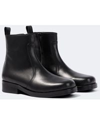 Studio Nicholson - Stiefel Square Aus Leder - Lyst