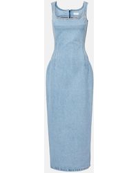 Magda Butrym - Midikleid Aus Denim - Lyst