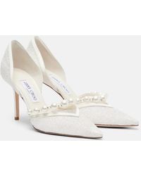 Jimmy Choo - Bridal Aurelie Glitter Pumps - Lyst
