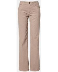 The Row - Carlyl Cotton Corduroy Straight Pants - Lyst