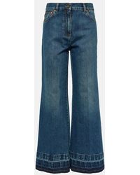 Valentino - High-rise Flared Jeans - Lyst