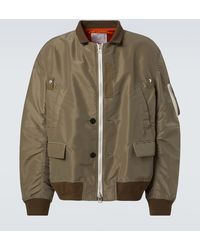 Sacai - Bomberjacke Aus Baumwoll-Twill - Lyst
