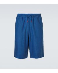 Kiton - Linen Shorts - Lyst