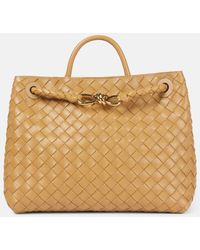 Bottega Veneta - Andiamo Intrecciato Medium Leather Tote Bag - Lyst