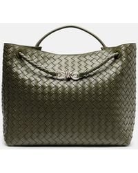 Bottega Veneta - Tote Bag Andiamo Large Aus Leder - Lyst