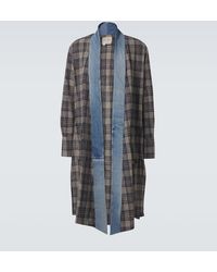 Greg Lauren - Mantel Aus Baumwolle Mit Denim - Lyst