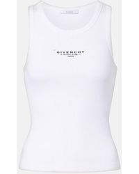 Givenchy - Tank Top Stamp De Algodon Con Logo - Lyst