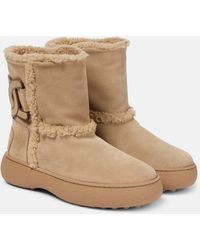 Tod's - Shearling Winter Boots - Lyst