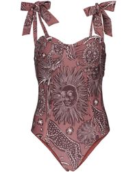 Johanna Ortiz Mystic Printed Swimsuit - Purple