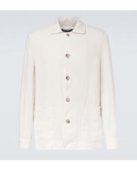 Fedeli - Veste Oxford En Lin - Lyst