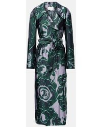 Dries Van Noten - Printed Trench Coat - Lyst