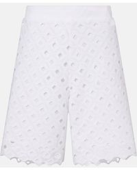 Max Mara - Bermudas Uguale Con Bordado Ingles - Lyst