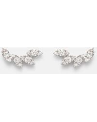 STONE AND STRAND - Muse Tiara 10Kt Earrings With Diamonds - Lyst