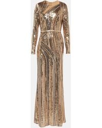 Elie Saab - Sequined Tulle Gown - Lyst