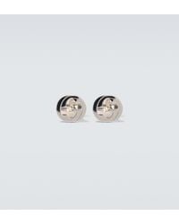 Gucci - Interlocking G Sterling Cufflinks - Lyst