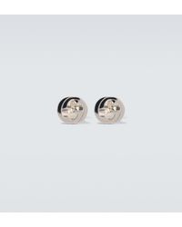 Gucci - Interlocking G Sterling Cufflinks - Lyst