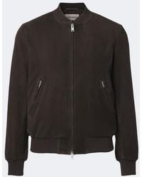 Arma - Didier Suede Bomber Jacket - Lyst