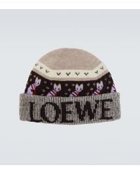 Loewe - X Louis Wain Wool-Blend Beanie - Lyst