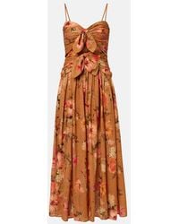 Zimmermann - Mahon Floral Silk Maxi Dress - Lyst