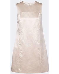 Posse - Chester Cotton And Silk Satin Shift Dress - Lyst