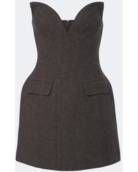 Self-Portrait - Wool And Cashmere-Blend Minidress - Lyst