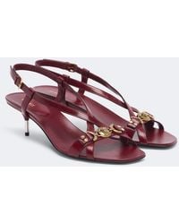 Versace - Marisa Leather Sandals - Lyst