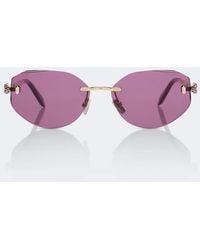BVLGARI - Serpenti Forever Oval Sunglasses - Lyst