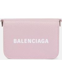 Balenciaga - Portemonnaie mit Kettenriemen Cash Mini - Lyst