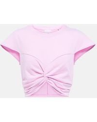 Isabel Marant - Zineae Cotton Jersey Crop Top - Lyst