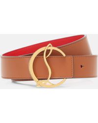 Christian Louboutin - Cl Logo Reversible Leather Belt - Lyst