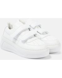 Acne Studios - Leather Platform Sneakers - Lyst