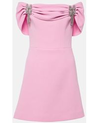 Rebecca Vallance - Vestido Corto Odetta Con Lazo Adornado - Lyst