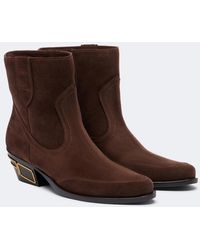 Etro - Suede Ankle Boots - Lyst