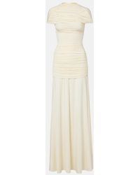 Self-Portrait - Draped Jersey Gown - Lyst