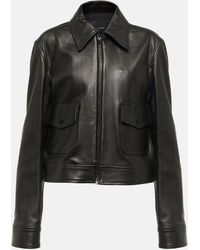 JOSEPH Joanne Leather Jacket - Black