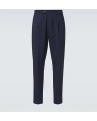 Eleventy - Wool-Blend Straight Pants - Lyst