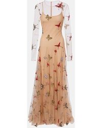 Blumarine - Patch-Applique Maxi Dress - Lyst