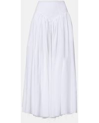 Gabriela Hearst - Juniper Gathered Linen Midi Skirt - Lyst